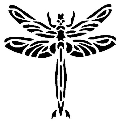 Inky Dink Stencil - Dragonfly (3x3 inch)